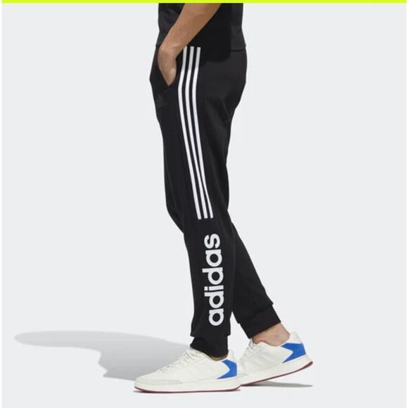 adidas Warm Windproof Loose Casual Sports Trousers Men's Black GD5473 Pants - Picture 11 of 15